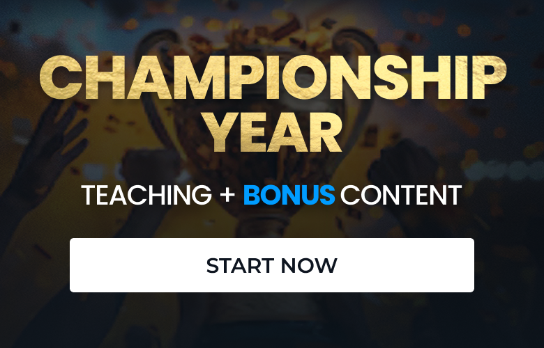 Championship Year Mobile Banner - White